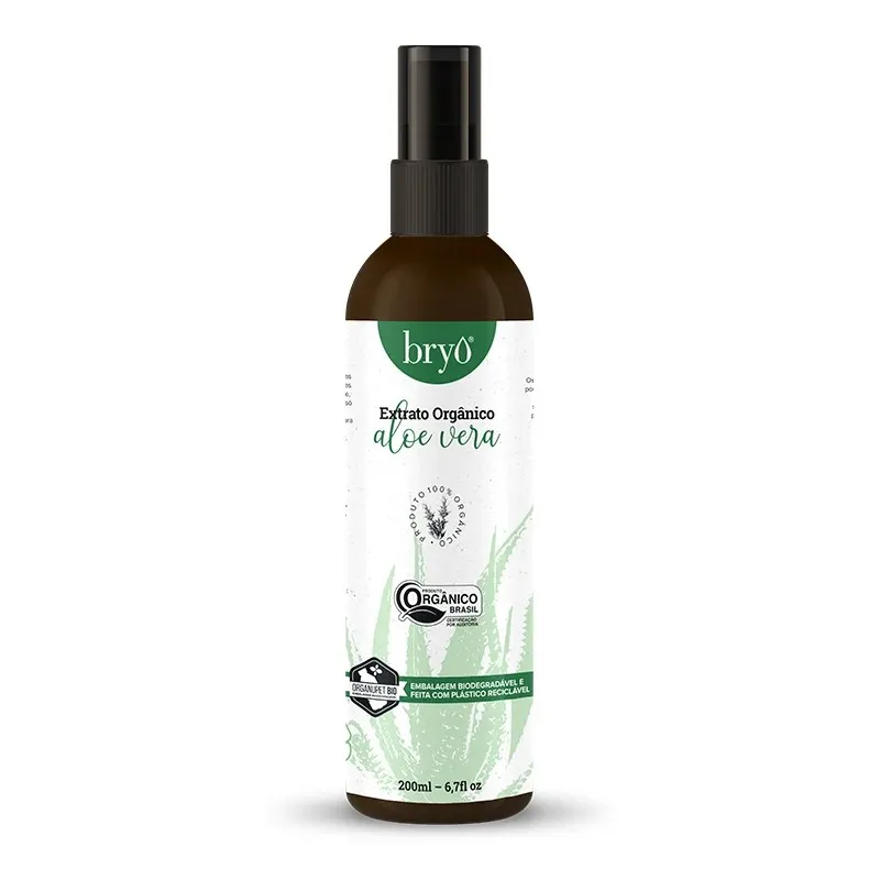 EXTRATO ORGANICO ALOE VERA 99,7%  SPRAY BRYO 200ML UN