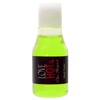LOVE HOT ÓLEO BEIJÁVEL AROMÁTICO MAÇA VERDE 35ML - CHILLIES.                                                                                                         LIBYSEXSHOP - Foto 2