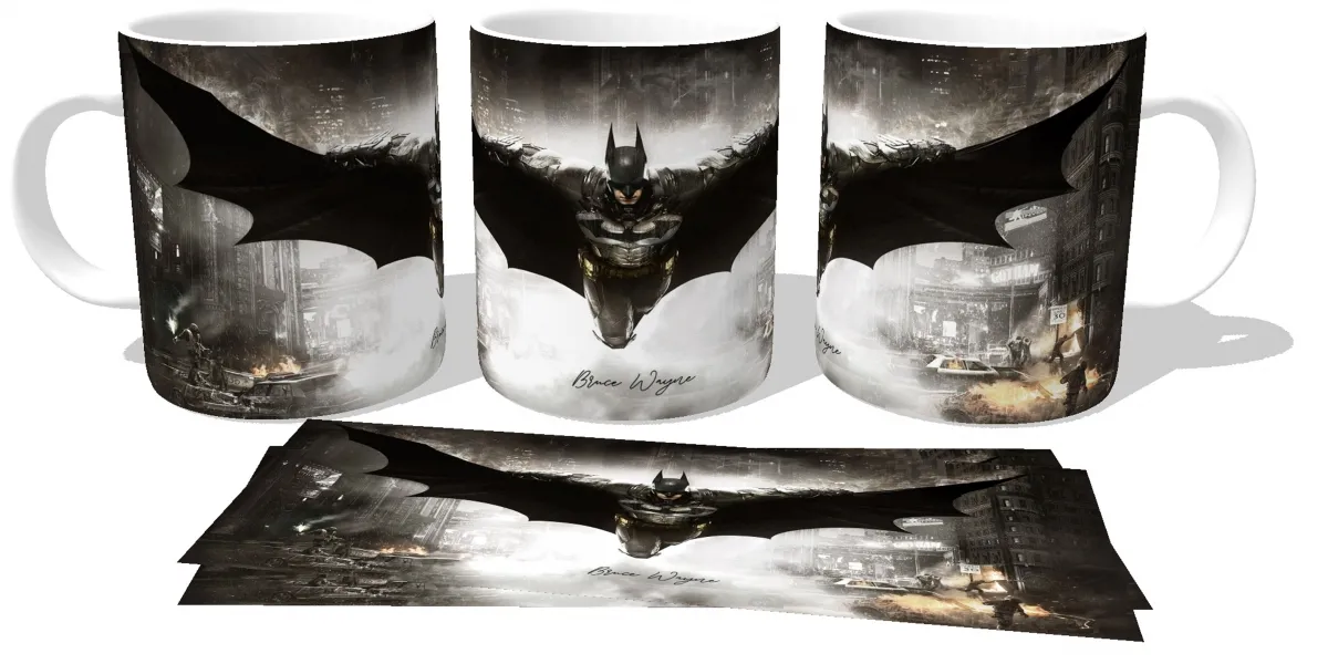 Caneca copo Plástico ou Cerâmica Batman Bruce wayne morcego