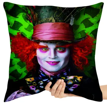  Almofada Chapeleiro Maluco fundo verde