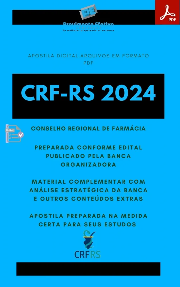 Apostila CRF RS Técnico Informática 2024 Imagem