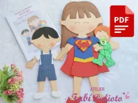 PDF03   Apostila de Moldes  em PDF  Super Mãe - Painel