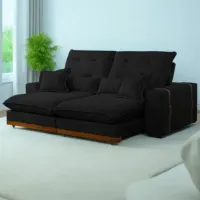 Sofá Retrátil e Reclinável Dalia New 2,90 m Veludo – D’VITRINE ESTOFADOS TT - Foto 5
