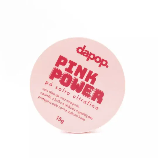 Pó Solto Ultrafino Pink Power Rosa Mosqueta - Dapop Imagem