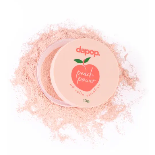Pó Solto Ultrafino Peach Power Pêssego - Dapop Imagem