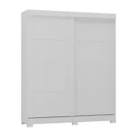 Guarda Roupa Montana Casal 2 Portas 2 Gavetas Atualle Canelato Rústico 3D Natura Off White 1,78 - Foto 4