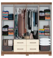 Roupeiro Itapema atualle 8 Portas 2 Gavetas 1,82 - Foto 3