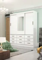 Guarda-Roupa 3 Portas Sevilha 1,62