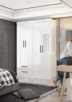 Guarda-Roupa 4 Portas Hércules com espelho