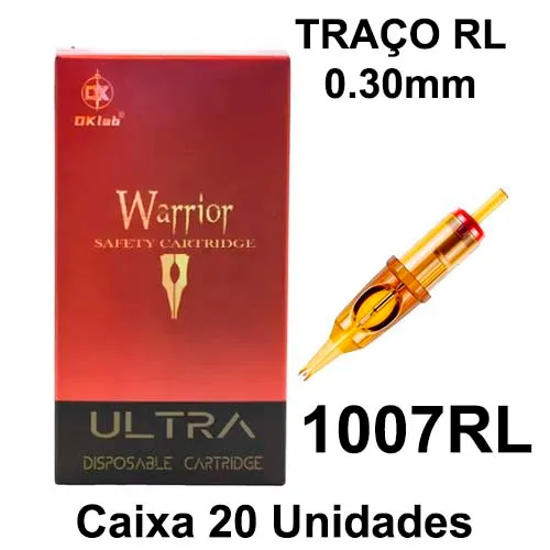 Cartucho DKLab WARRIOR Traço 1007RL 0.30mm - CAIXA 20 UNIDADES Imagem