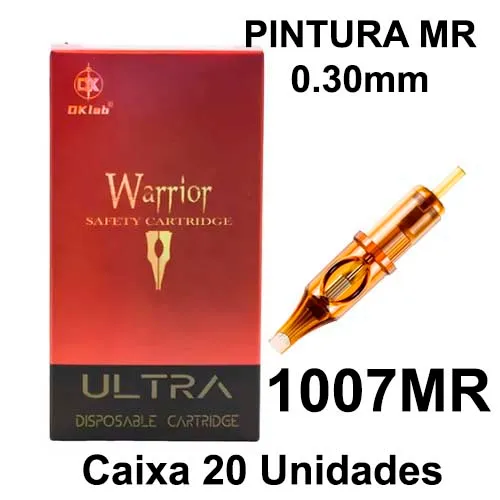Cartucho DKLab WARRIOR Pintura 1007MR 0.30mm - CAIXA 20 UNIDADES