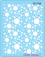 ST166  Stencil  Bolhas