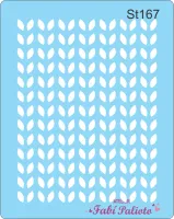 ST167  Stencil  Folhinhas