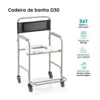 Cadeira de Banho - D30  Dellamed - Foto 2