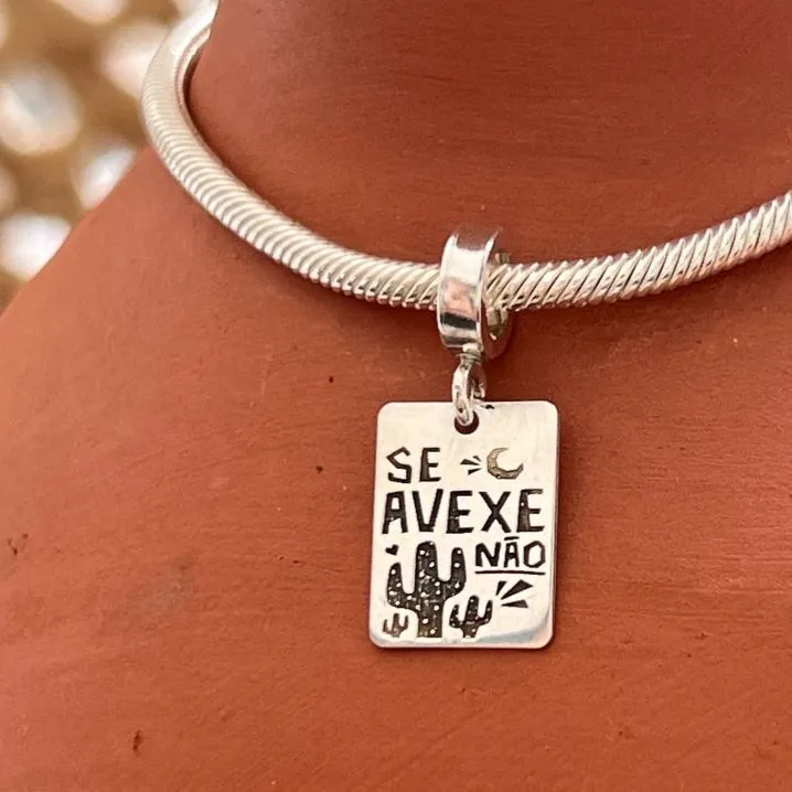 Berloque de Prata 950 - SE AVEXE NÃO -  BS110 Imagem