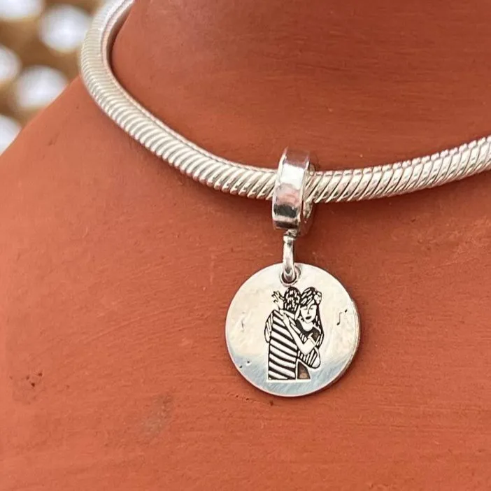 Berloque de Prata 950 -CASAL -  BS125