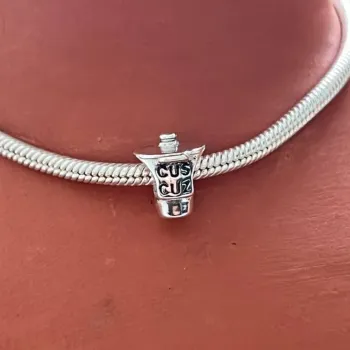 Berloque de Prata 925 - Panela de Cuscuz - 251930