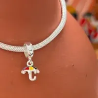 Berloque de Prata 925 - Sombrinha - frevo  - 251936 - Foto 2