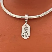 Berloque de Prata 950 - AMO FORRÓ - BS135