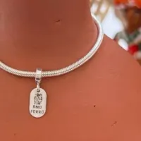 Berloque de Prata 950 - AMO FORRÓ - BS135 - Foto 2