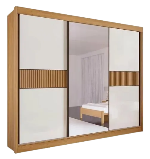Guarda-Roupa 3 Portas Los Angeles Ripado  100% MDF 2,75 Imagem
