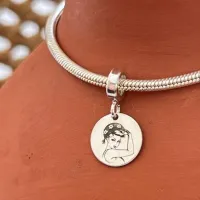 Berloque de Prata 950 - MULÉ ARRETADA -  BS140