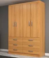 Guarda-Roupa Treviso 4 Portas e 6 gavetas evdencia - Foto 3