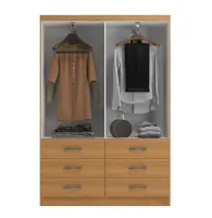 Guarda-Roupa Treviso 4 Portas e 6 gavetas evdencia - Foto 5