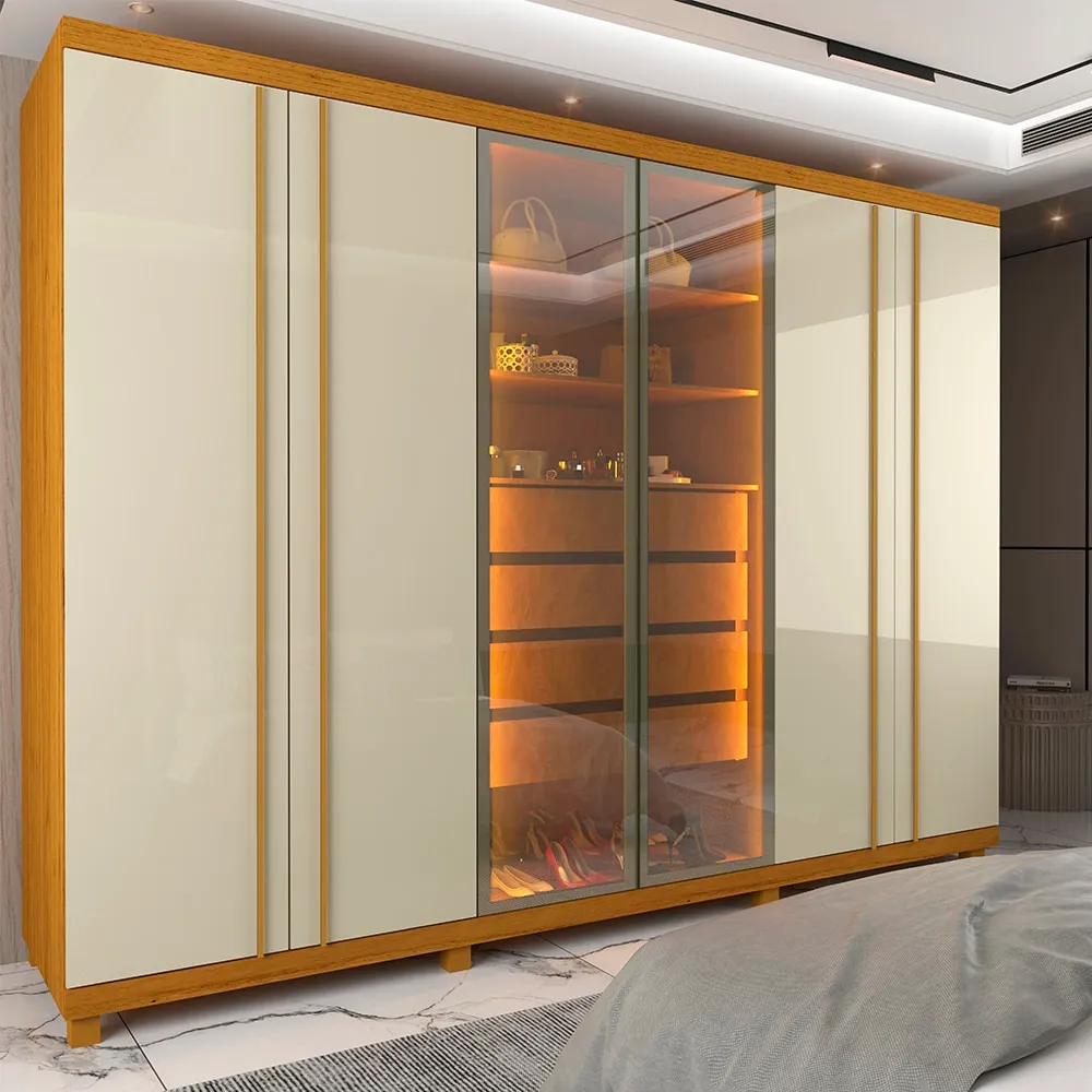 Roupeiro Absolut New Reflecta cores 100%MDF 2,75 Imagem