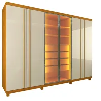 Roupeiro Absolut New Reflecta cores 100%MDF 2,75 - Foto 4