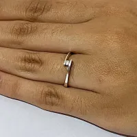 Anel solitário prata 950 - AS119 - Foto 2