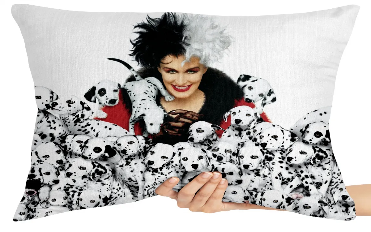 Capa de Almofada ou Travesseiro Cruella filhotes