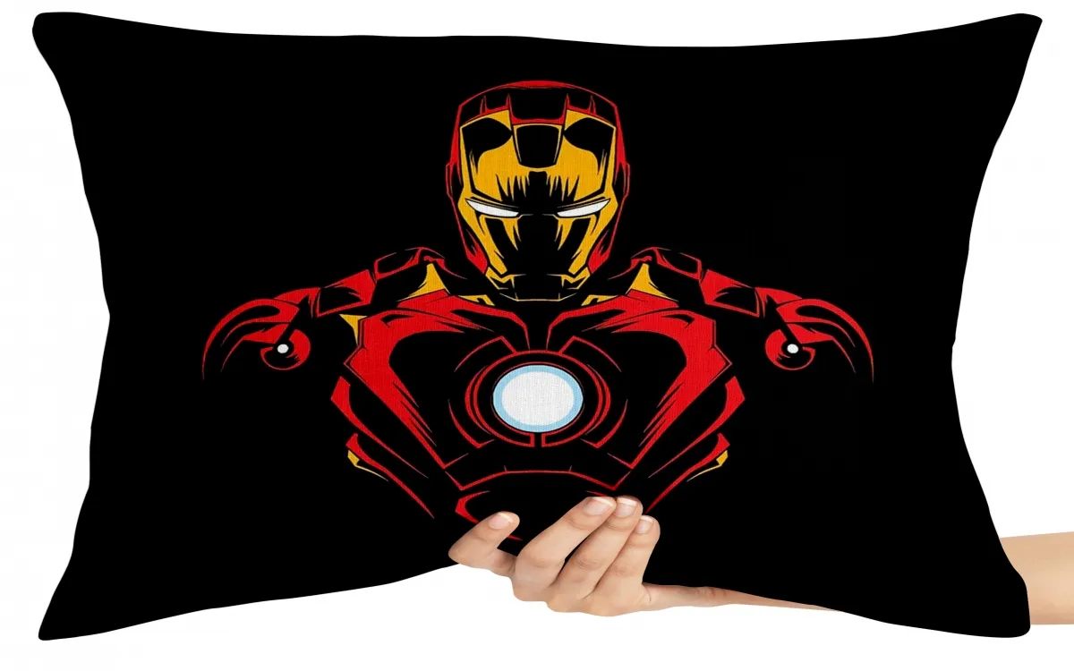 Capa de Almofada ou Travesseiro Homem de Ferro minimalista Imagem