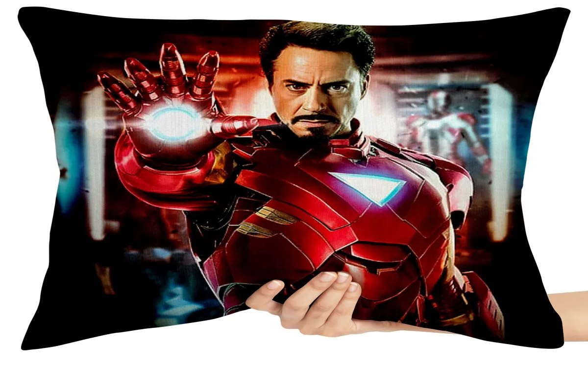 Capa de Almofada ou Travesseiro Homem de Ferro Robert