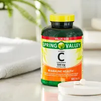 Vitamina C Spring Valley 500mg Rose Hips 500 Tablets Importado + Frete Grátis - Foto 2