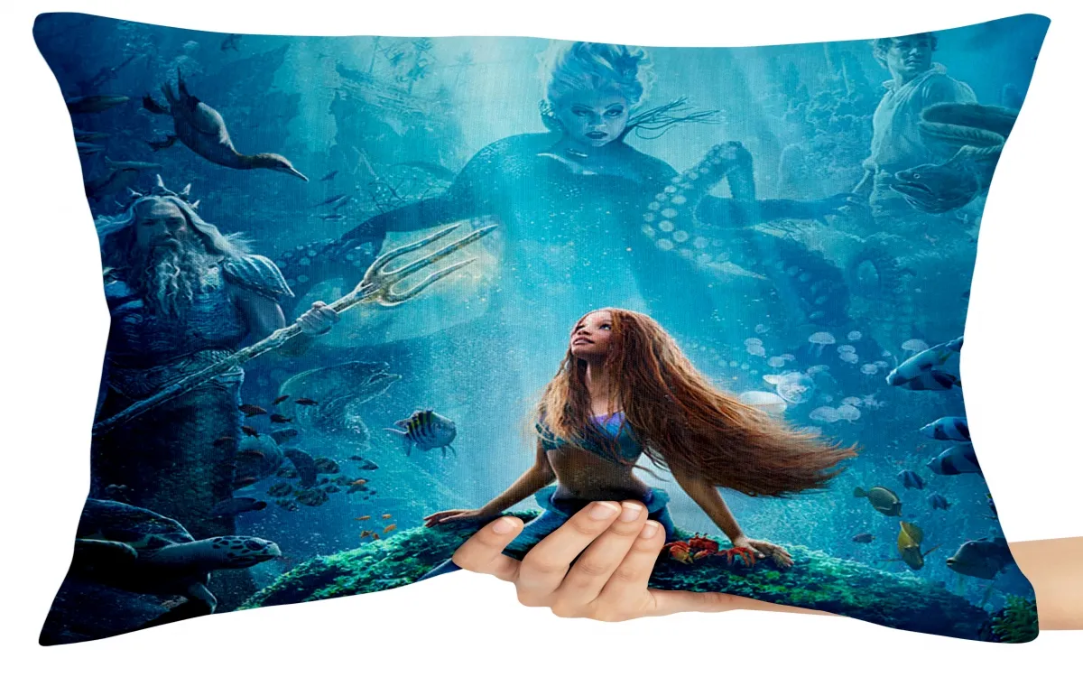 Capa de Almofada ou Travesseiro Pequena Sereia Live Action
