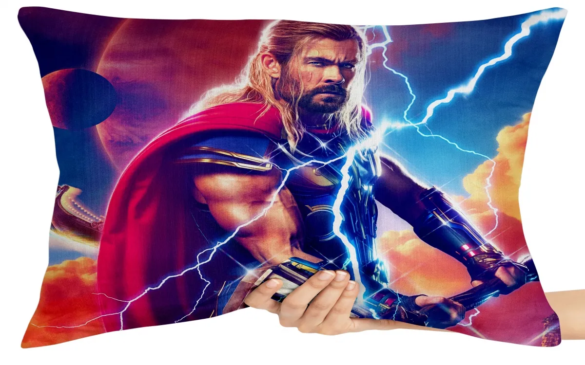 Capa de Almofada ou Travesseiro Thor Amor e trovão Imagem