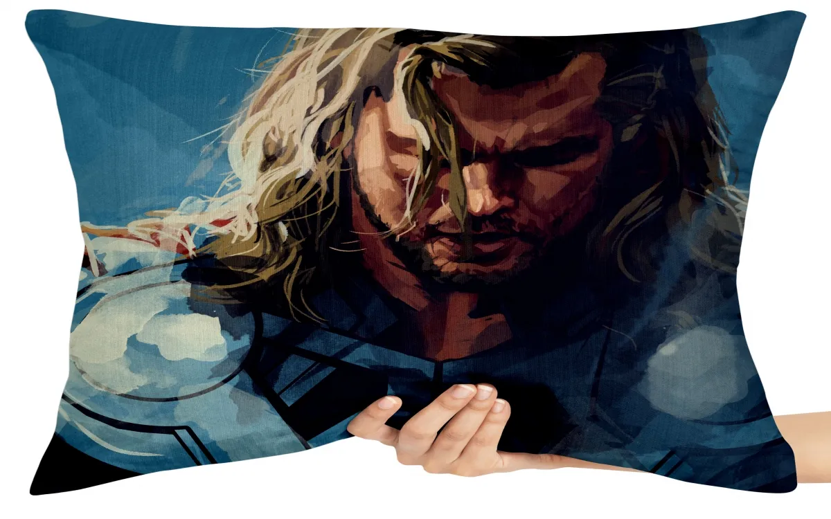 Capa de Almofada ou Travesseiro Thor desenho Imagem