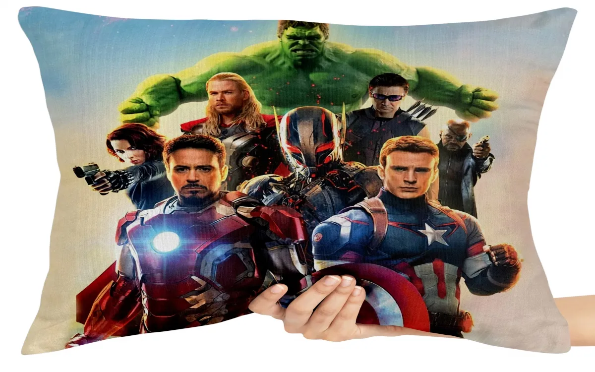 Capa de Almofada ou Travesseiro Vingadores início Imagem