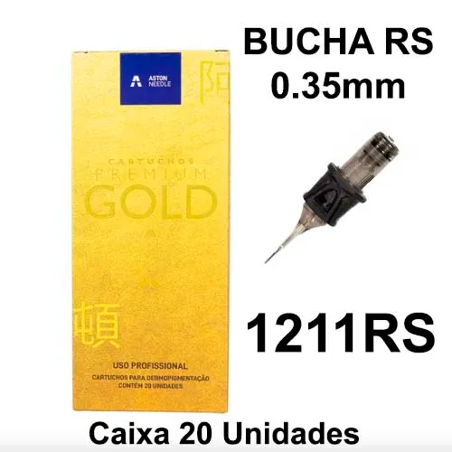 Cartucho Premium GOLD Aston Bucha 1211RS 0.35mm - CAIXA 20 UNIDADES Imagem