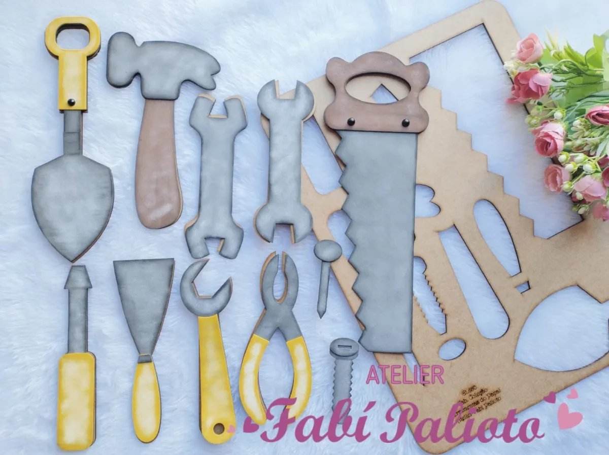 G1.680  Gabarito de Moldes em MDF Big Ferramentas do Papai