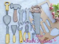 G1.680  Gabarito de Moldes em MDF Big Ferramentas do Papai