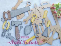 G1.680  Gabarito de Moldes em MDF Big Ferramentas do Papai - Foto 2