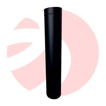 Tubo para Chaminé Preto Grande 1m