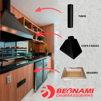 Tubo para Chaminé Preto Grande 1m - Foto 2