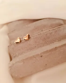 BRINCO MINI CORAÇÃO, BANHADO A OURO 18K - Foto 2