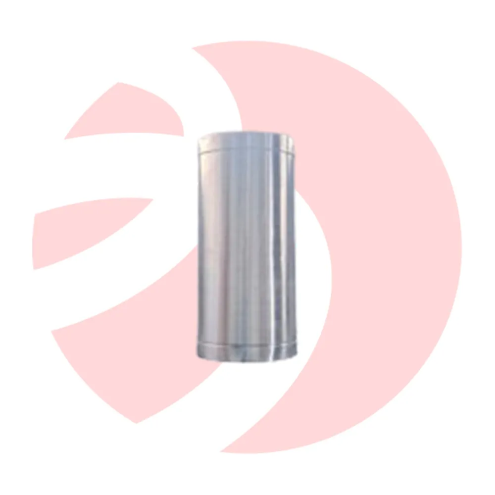 Tubo para Chaminé Preto Inox 50cm