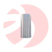 Tubo para Chaminé Preto Inox 50cm