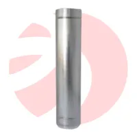 Tubo para Chaminé Galvanizado Grande 1m