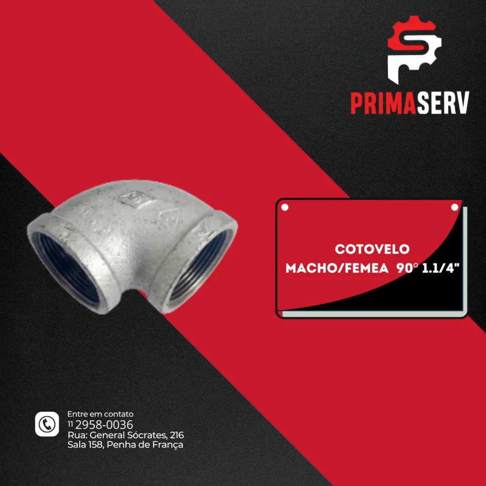 COTOVELO 90° 1.1/4"  BSP GALVANIZADO